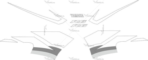 Комплект наклеек Yamaha YZF-R6 2003