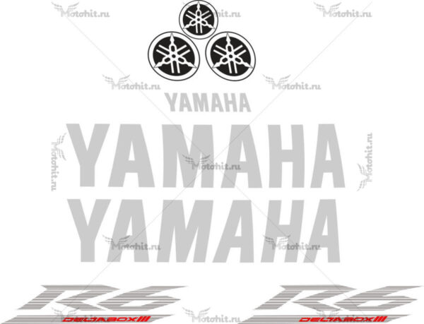 Комплект наклеек Yamaha YZF-R6 2005 TXT