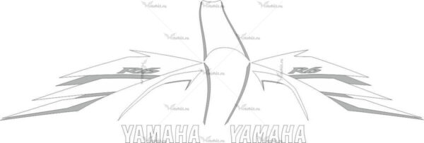 Комплект наклеек Yamaha YZF-R6 2006 WHITE