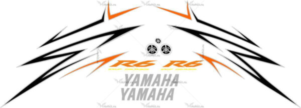 Комплект наклеек Yamaha YZF-R6 2009 ORANGE