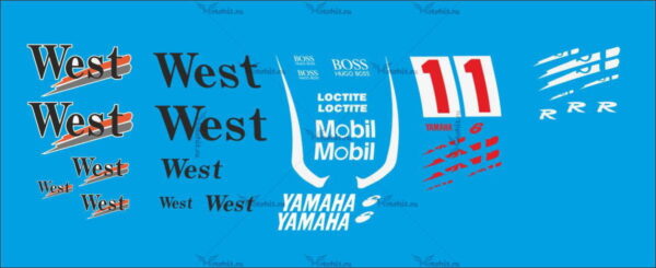 Комплект наклеек Yamaha YZF-R6 WEST