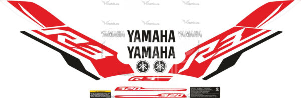 Комплект наклеек для Yamaha R3 2015