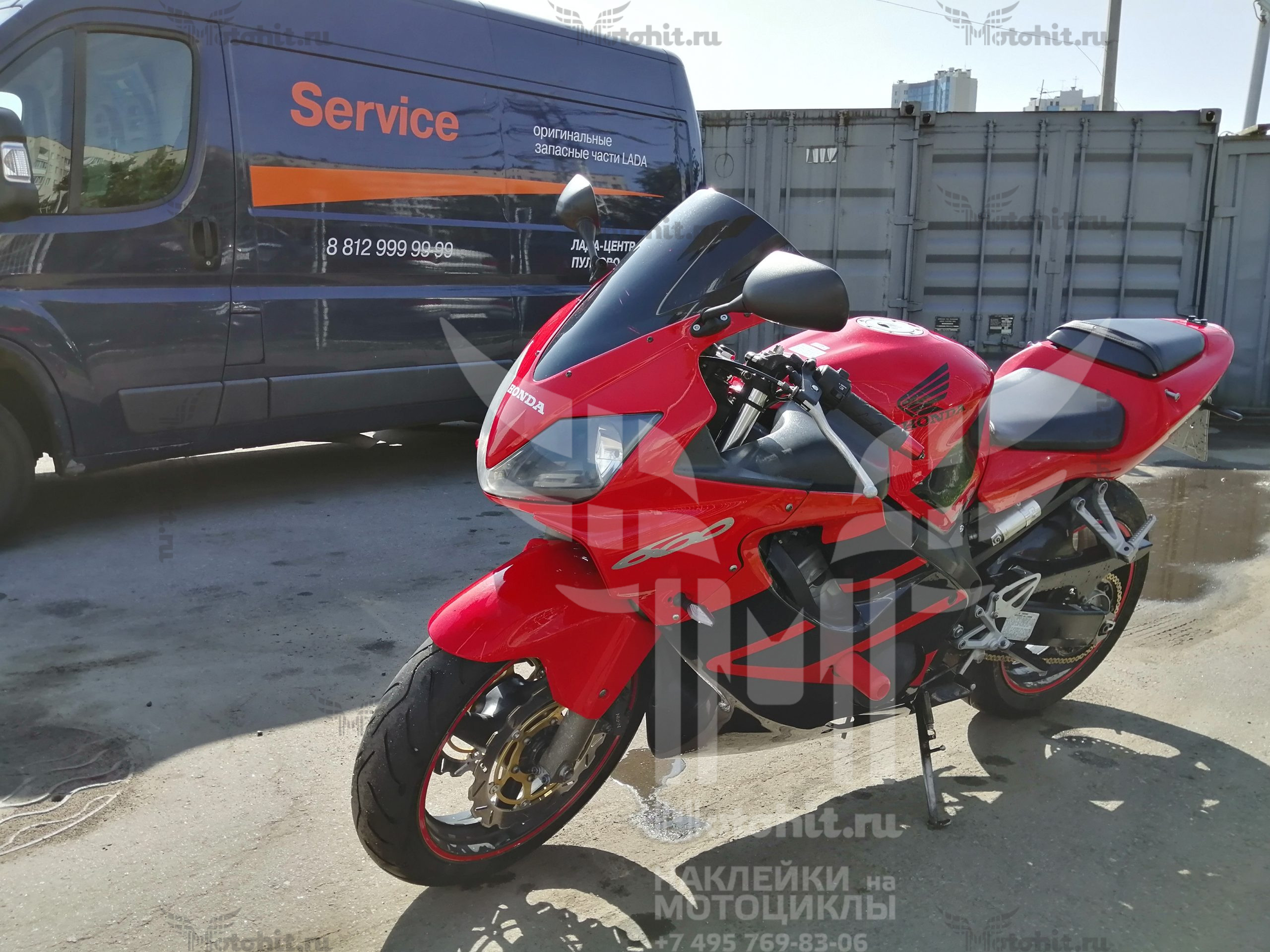 Комплект наклеек Honda CBR-600-F4i 2005-2007 — изображение 3