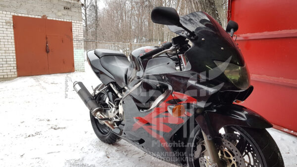 Комплект наклеек Honda CBR-600-F4 1999-2000 Red-Silver — изображение 3