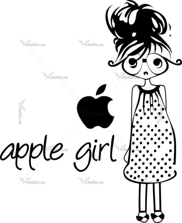 Наклейка APPLE GIRL