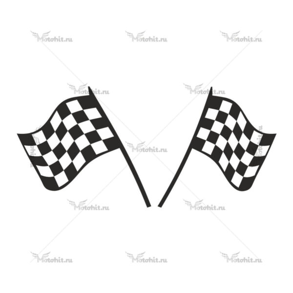 Наклейка FINISH FLAG