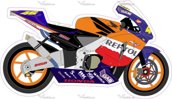Наклейка Honda RC211V VR