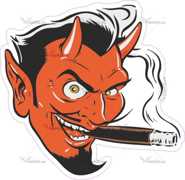 Наклейка SMOKING DEVIL