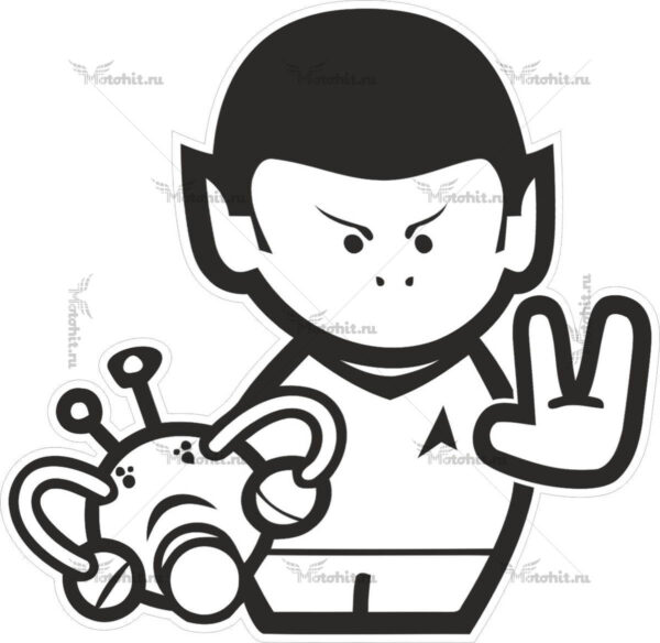 Наклейка SPOCK
