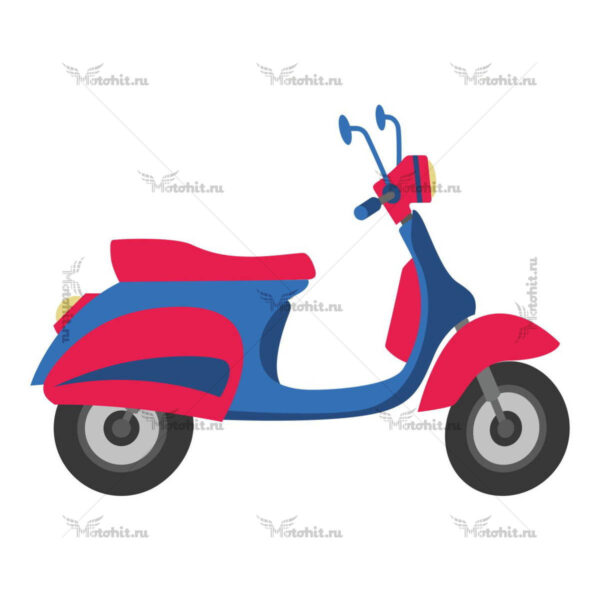 Наклейка SCOOTER BLUE PINK