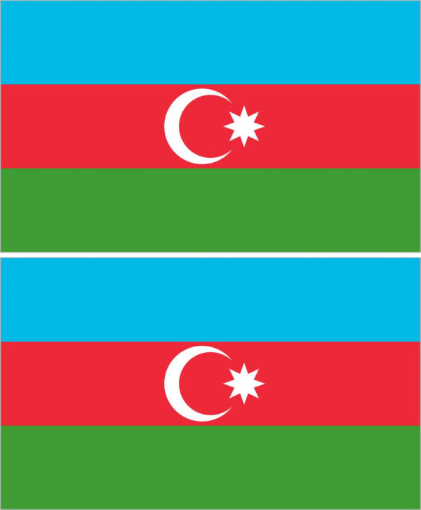 Наклейка флаг Азейрбаджан