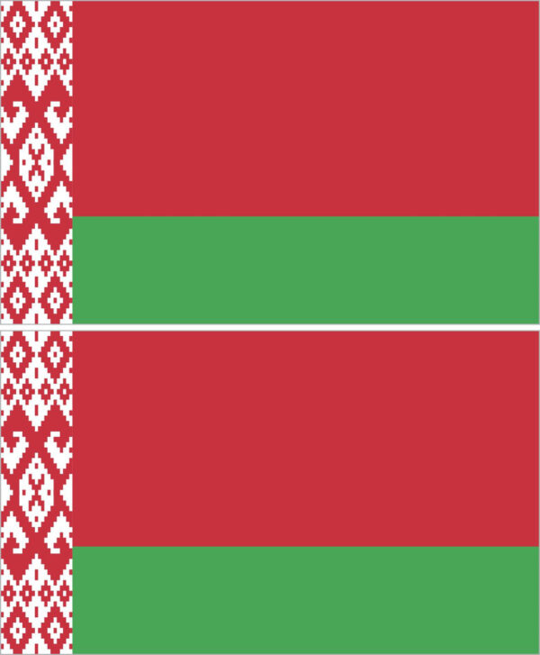 Наклейка флаг Беларусь