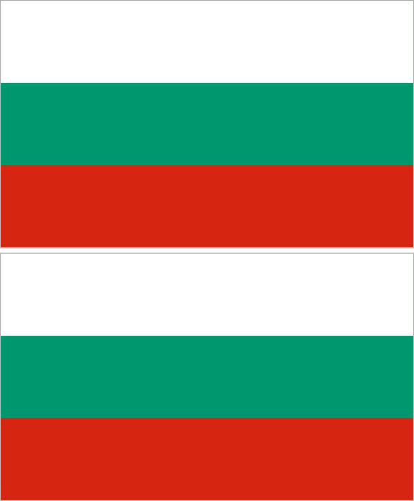 Наклейка флаг Болгария