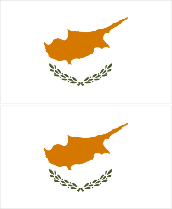 Наклейка флаг Кипр