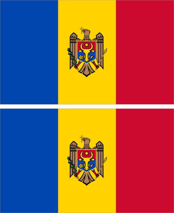 Наклейка флаг Молдова
