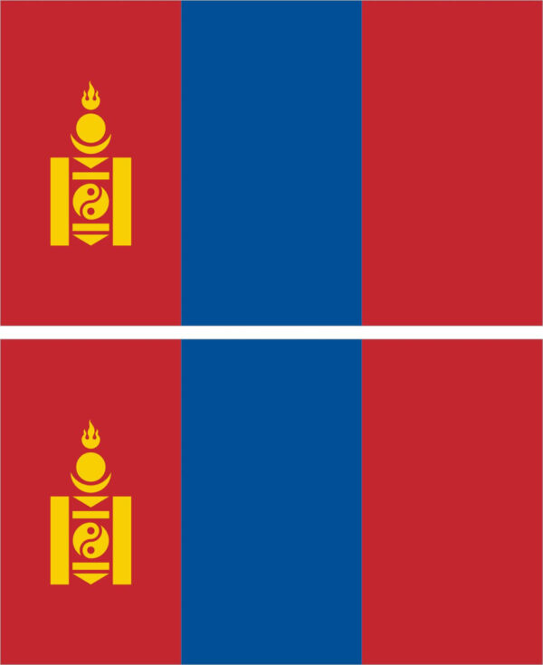 Наклейка флаг Монголия