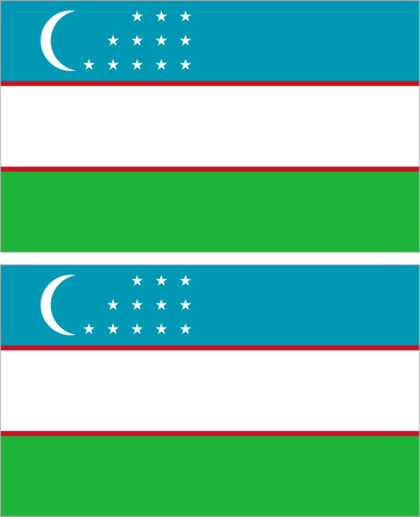 Наклейка флаг Узбекистан