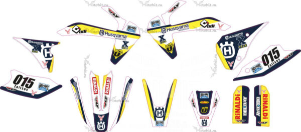 Комплект наклеек на мотоцикл MOTOLAND XT-250-HS-ala-Husqvarna