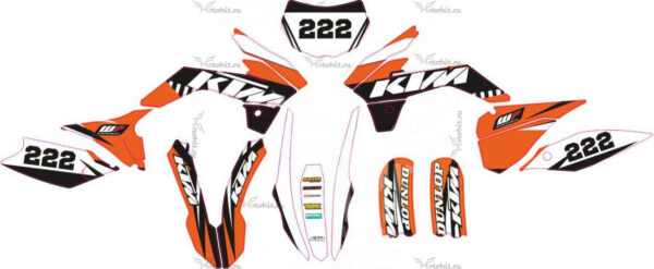 Комплект наклеек на кроссовый мотоцикл kayo-K1-aka-KTM