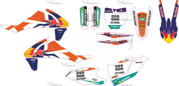 Комплект наклеек AVANTIS FX-BASIC(LUX) KTM Style