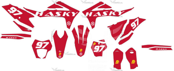 Комплект наклеек Hasky-F7 (GAS GAS)