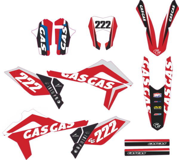 Комплект наклеек на GAS-GAS ENDURO-ALL-MODELS 2012-2013