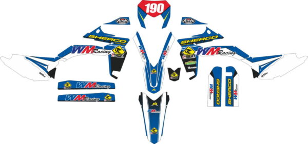 Комплект наклеек на SHERCO 2-2014