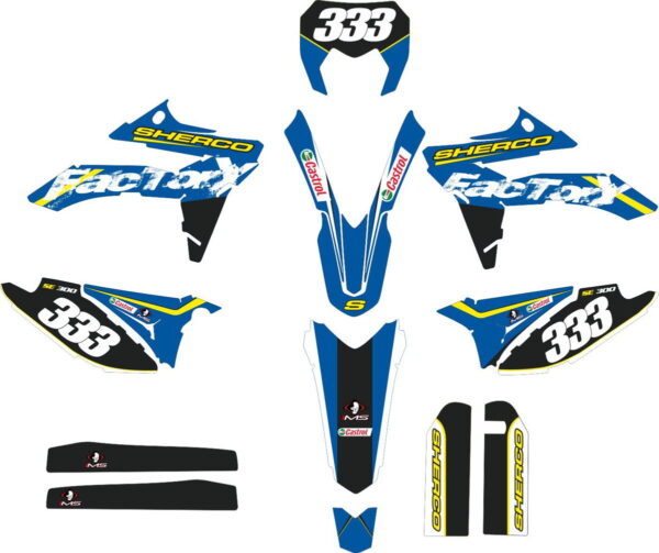 Комплект наклеек на SHERCO 300-2012