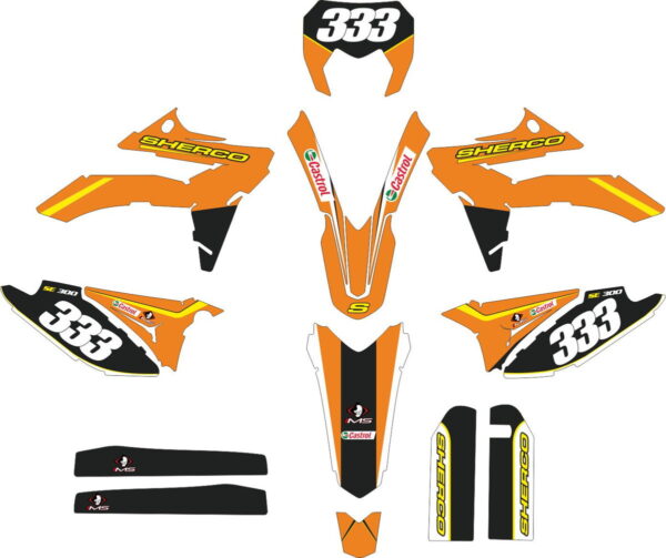 Комплект наклеек на SHERCO 300-2012-2