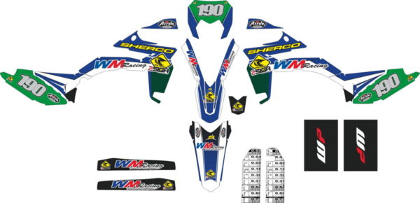 Комплект наклеек на SHERCO DARDANIO-2012-2016