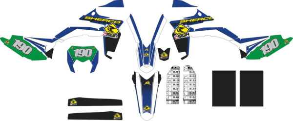 Комплект наклеек на SHERCO PATROCINIO