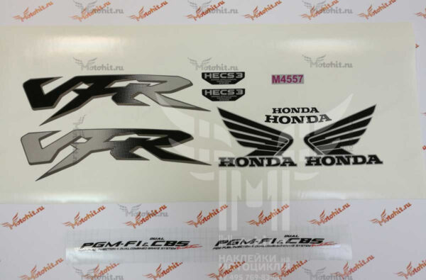 Комплект наклеек Honda VFR-800-FI 1998-2001 SILVER — изображение 2