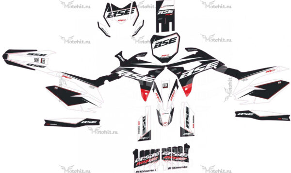 Комплект наклеек на мотоцикл BSE M2-2020-FORCE-WHITE