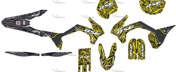 Комплект наклеек на мотоцикл BSE Z1-2020-YELLOW