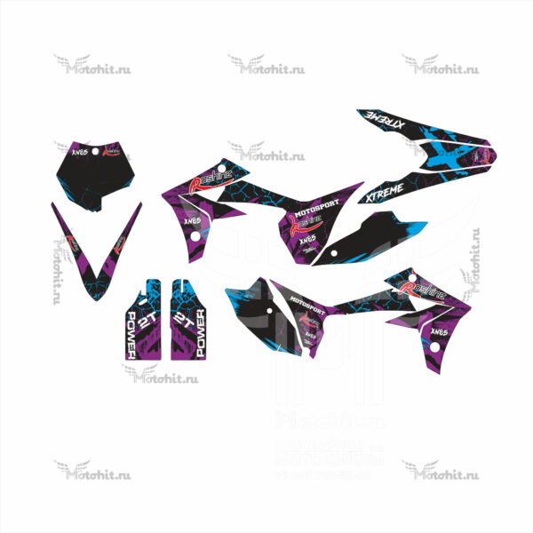 Комплект наклеек Koshine XN85 Purple