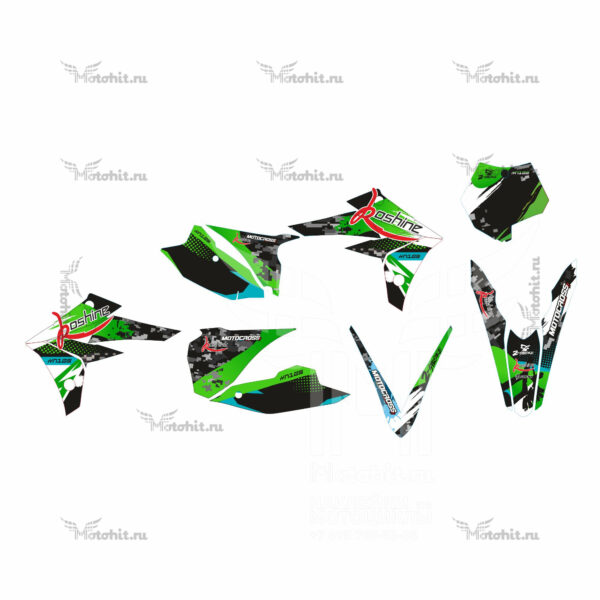 Комплект наклеек Koshine XN85 Green