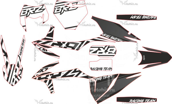 Комплект наклеек BRZ X7 2021-2022