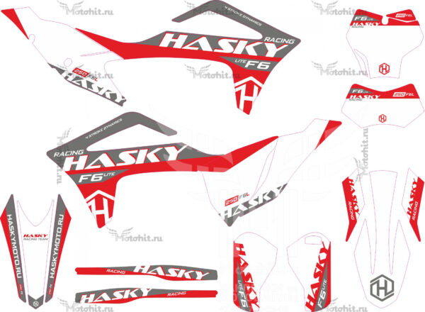 Комплект наклеек Hasky F6 LITE 2023 Factory
