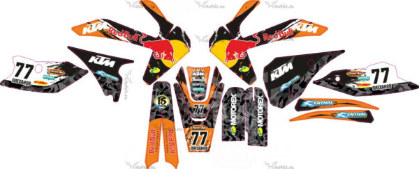 Комплект наклеек на MOTOLAND XT 250 HS ala KTM