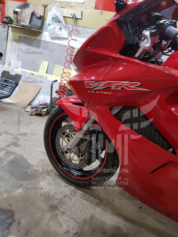Комплект наклеек на мотоцикл HONDA VFR-800-F 2002-2008 V-TEC LOGO — изображение 2