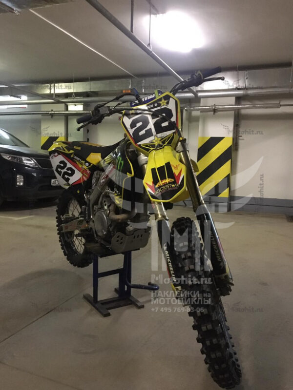 Комплект наклеек на SUZUKI RMZ-450 2008-2017 ROCKSTAR-2 — изображение 4