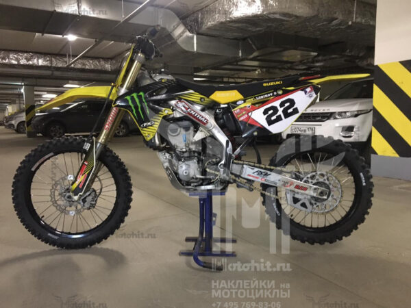 Комплект наклеек на SUZUKI RMZ-450 2008-2017 ROCKSTAR-2 — изображение 3