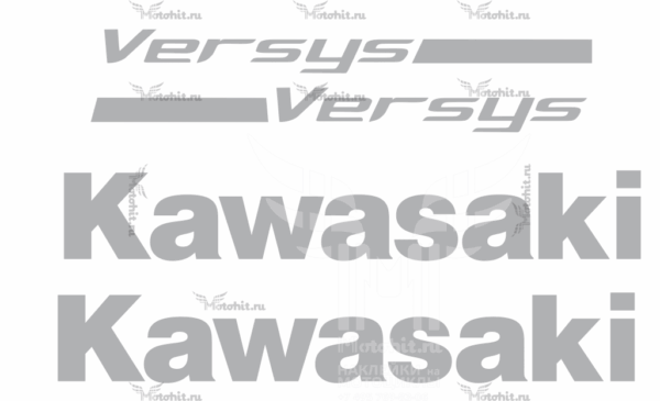 Комплект наклеек на Kawasaki Versys 650 2007