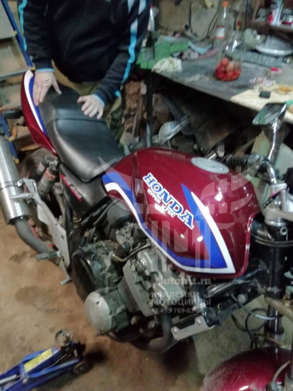Комплект наклеек Honda CB-400 1999-2001 VTEC-1 FOR-RED — изображение 4