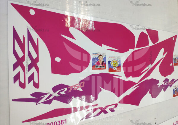 Комплект наклеек Kawasaki ZXR-750 1993-1994 PINK — изображение 2