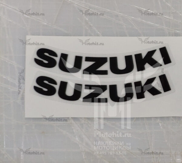Наклейка вогнутая надпись SUZUKI 2 — изображение 2