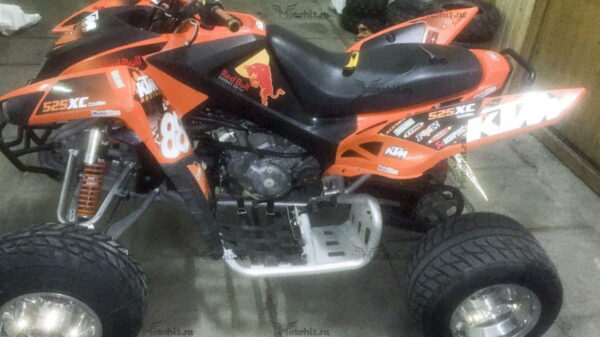 Комплект наклеек KTM XC-525 RED-BULL-ORANGE — изображение 6