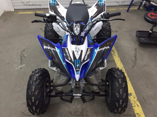 Комплект наклеек Yamaha YFM-250 RAPTOR-MONSTER-BLUE 2008-2014 — изображение 3