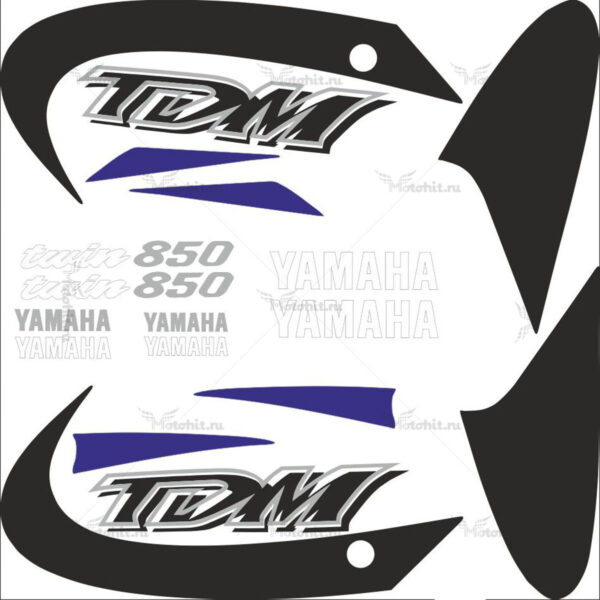 Комплект наклеек Yamaha TDM-850 2000-2001 BLUE