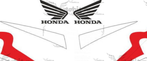 Комплект наклеек Honda CBR-600-F4I 2001-2006 FOR-BLUE-RED bak